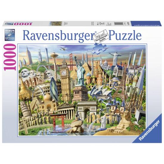 Puzzle Ravensburger World Landmarks de 1.000 peças
