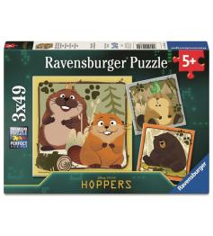 Puzzle Ravensburger Hoppers de 3x49 Peças