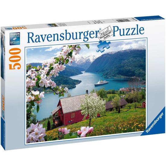 Puzzle Ravensburger Idílio Escandinavo 500 Peças