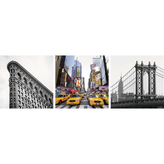 Puzzle Ravensburger Impressões de Nova York 3 x 500 peças