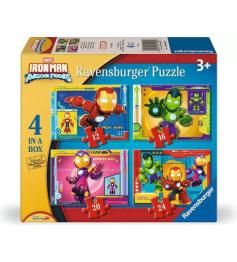 Puzzle Ravensburger Iron Man Awesome Friends 12+16+20+24 Pçs