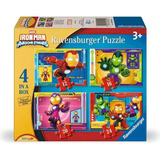 Puzzle Ravensburger Iron Man Awesome Friends 12+16+20+24 Pçs