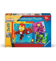 Puzzle Ravensburger Iron Man Awesome Friends 3x49 Peças