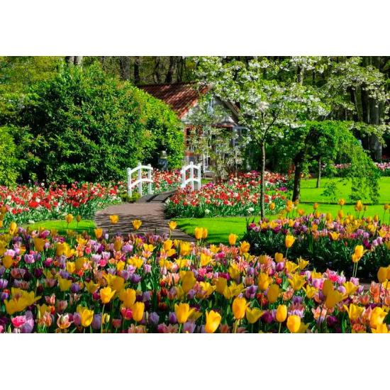 Puzzle Ravensburger Jardins Keukenhof, Holanda 1000 Pçs Puzzle Ravensburger Jardins Keukenhof, Holanda 1000 Pçs