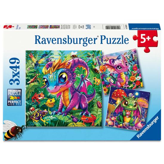 Puzzle Ravensburger Dragões Bebés 3x49 Peças