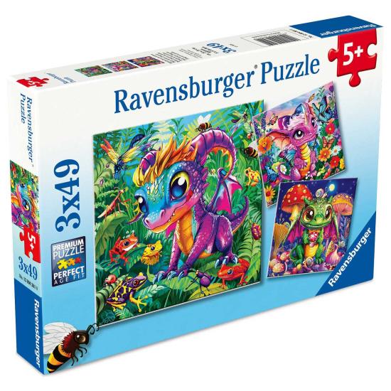 Puzzle Ravensburger Dragões Bebés 3x49 Peças