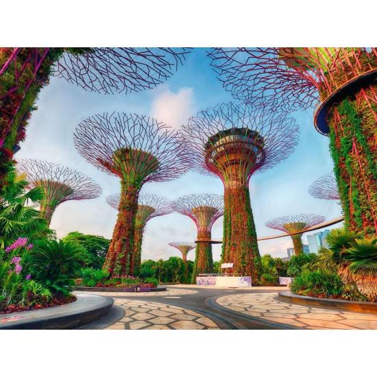Puzzle Ravensburger Jardim na baía em Singapura 1500 Pçs
