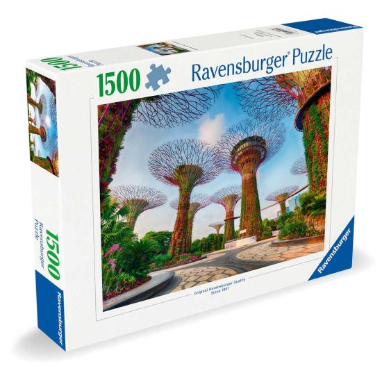 Puzzle Ravensburger Jardim na baía em Singapura 1500 Pçs
