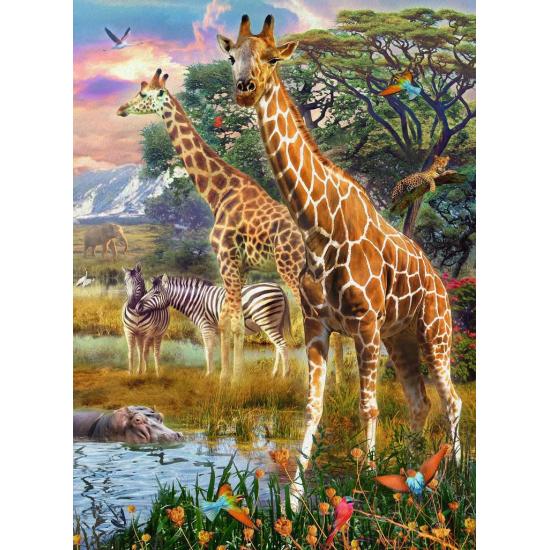 Ravensburger Puzzle Girafas na África XXL 150 Peças Ravensburger Puzzle Girafas na África XXL 150 Peças