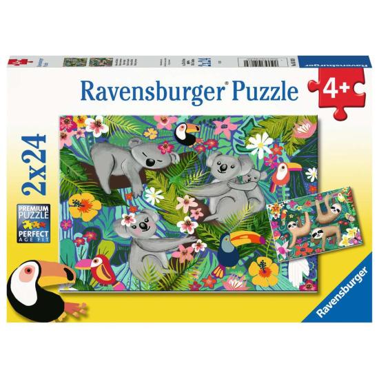 Puzzle Ravensburger Coalas e Preguiças 2x24 Peças