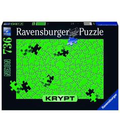 Puzzle Ravensburger Krypt Verde Neon de 736 Peças