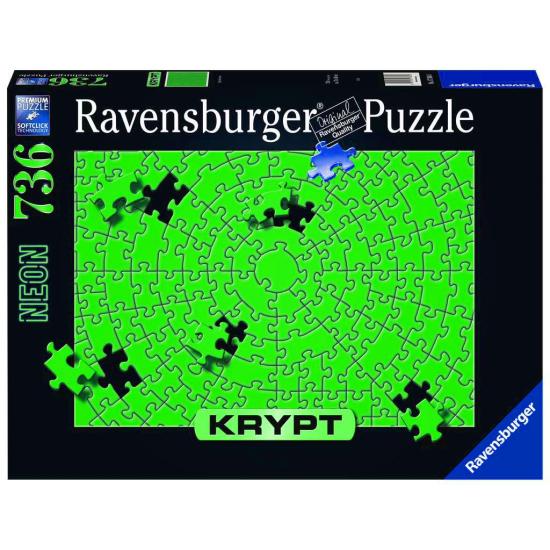 Puzzle Ravensburger Krypt Verde Neon de 736 Peças