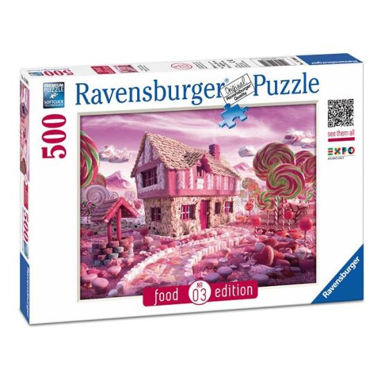 Puzzle Ravensburger The Candy House, Food Edition de 500