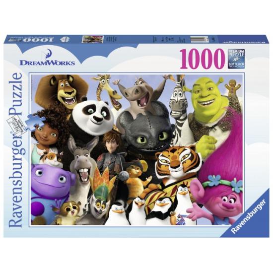 Puzzle Ravensburger A Família Dreamworks 1000 Peças
