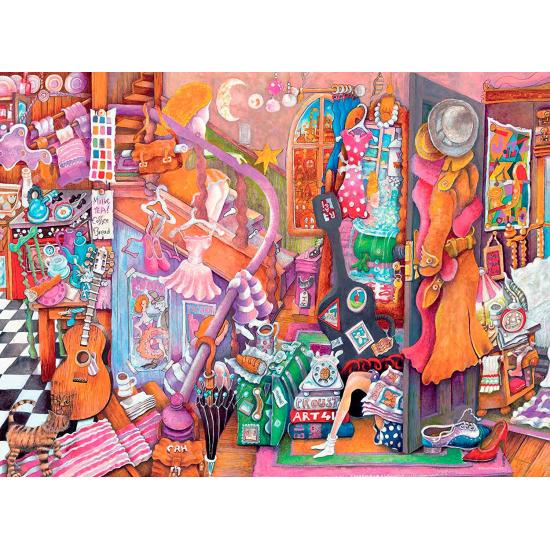 Puzzle Ravensburger O Quarto do Estudante 500 Peças