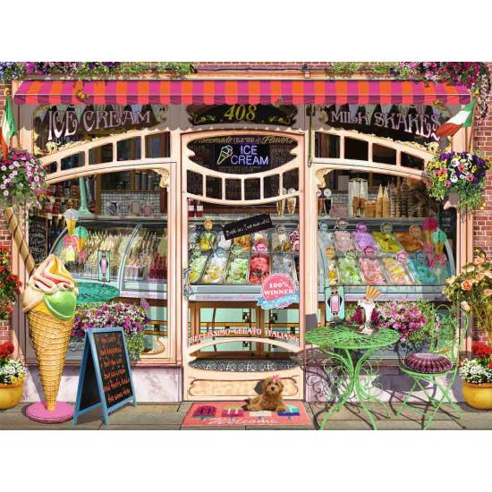 Puzzle Ravensburger The Ice Cream Shop 1500 peças Puzzle Ravensburger The Ice Cream Shop 1500 peças