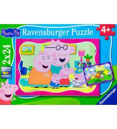 Puzzle Ravensburger Irmã Da Peppa Pig 2x24 Peças