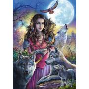 Puzzle Ravensburger A Madrinha dos Lobos 1000 Peças