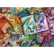 Puzzle Ravensburger A Mesa do Arqueólogo de 500 Peças