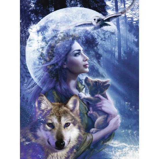 Puzzle Ravensburger A Mulher e o Lobo 1000 Peças