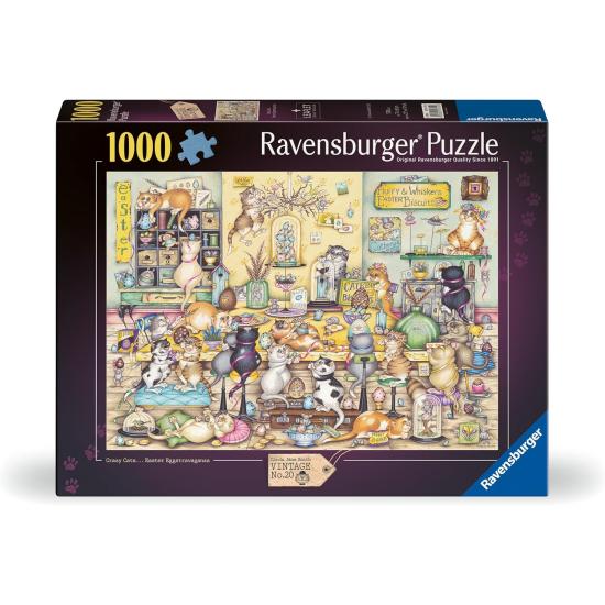 Puzzle Ravensburger Os Gatos Loucos Páscoa 1000 peças