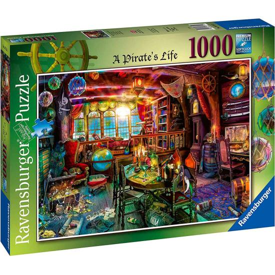 Puzzle Ravensburger A Vida do Pirata 1000 Peças