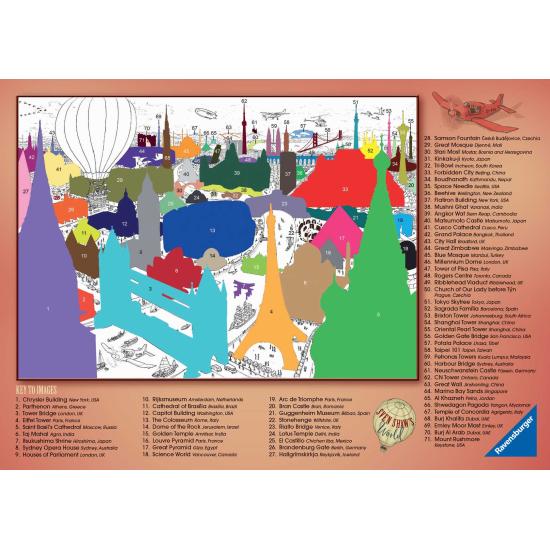 Puzzle Ravensburger A Volta ao Mundo em 80 Dias 1000 peç