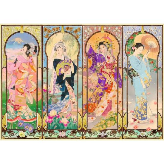 Puzzle Ravensburger As Quatro Estações de 1000 Peças Puzzle Ravensburger As Quatro Estações de 1000 Peças