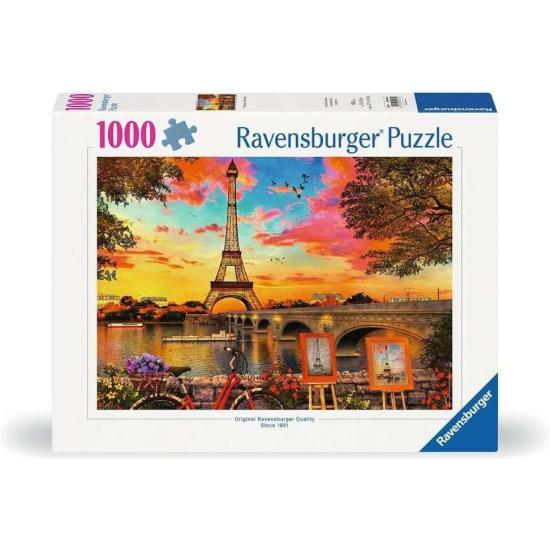 Puzzle Ravensburger As Margens Do Sena, Paris de 1000 peças