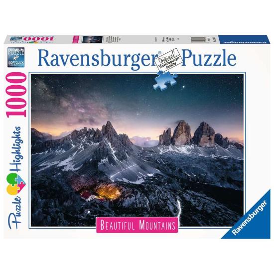 Puzzle Ravensburger Os Três Picos de Lavaredo, Dolomitas 1000P