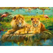 Puzzle Ravensburger Leões Na Savana de 500 Peças