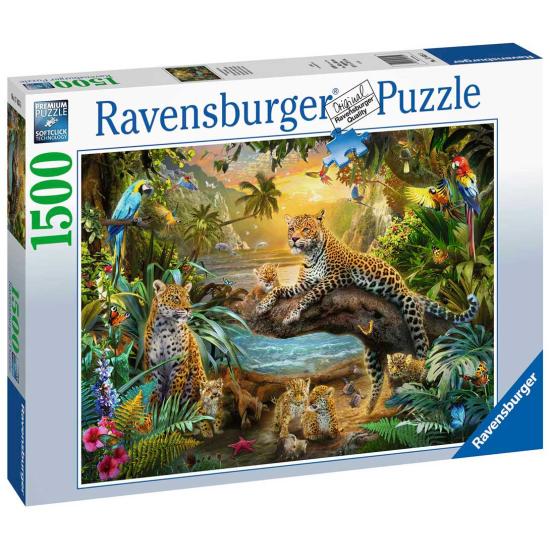 Puzzle Ravensburger Leopardos na Selva de 1500 peças