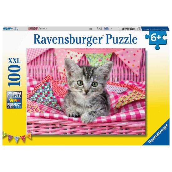 Puzzle Ravensburger Lindo Gatinho XXL de 100 peças