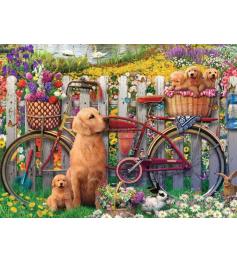 Puzzle Ravensburger Cachorros Fofos No Jardim 500 Peças