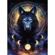 Ravensburger Puzzle Lobo Negro Fosforescente 500 Peças