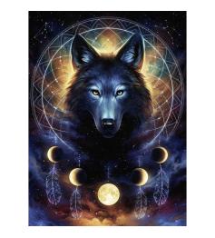 Ravensburger Puzzle Lobo Negro Fosforescente 500 Peças