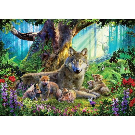 Ravensburger Puzzle Lobos na Floresta 1000 Peças