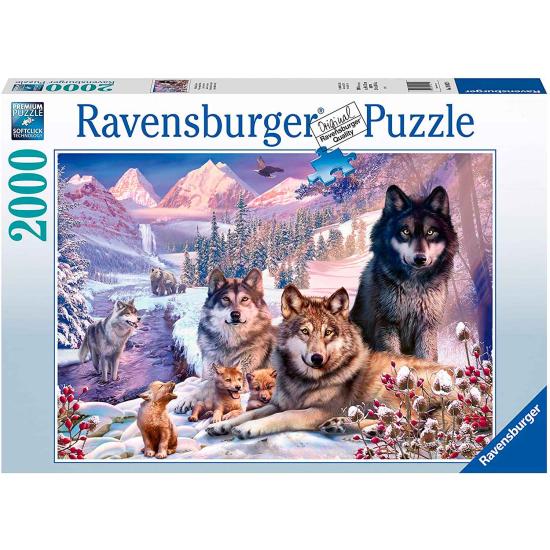 Puzzle Ravensburger Wolves in the Snow 2000 peças