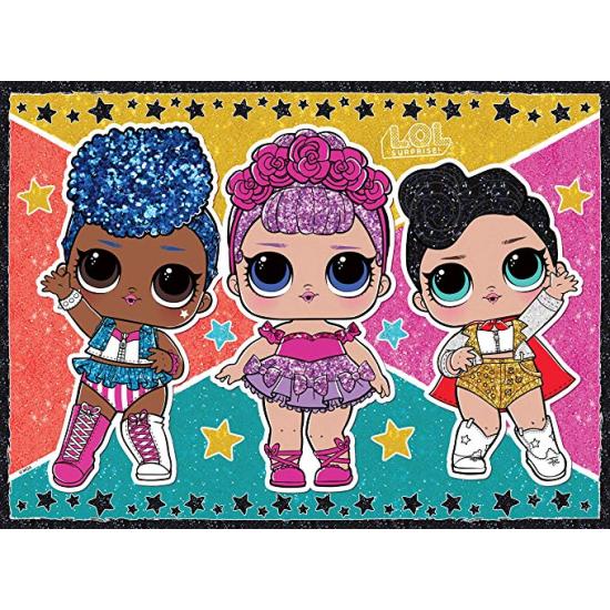 Ravensburger LOL Stars e Glitter Puzzle XXL 100 peças Ravensburger LOL Stars e Glitter Puzzle XXL 100 peças