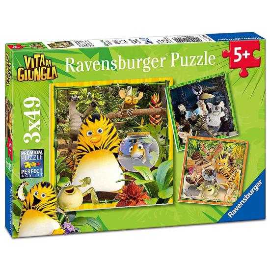 Puzzle Ravensburger The Jungle Friends 3x49 Peças