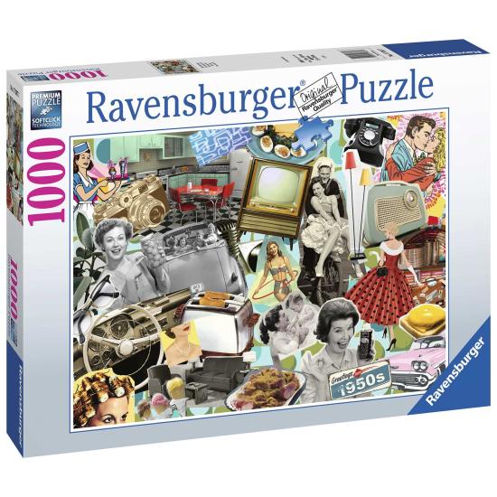 Puzzle Ravensburger Os Anos 50 de 1000 Peças Puzzle Ravensburger Os Anos 50 de 1000 Peças
