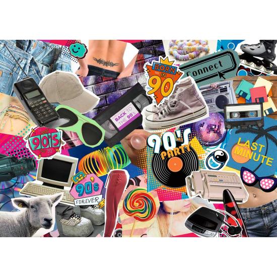 Puzzle Ravensburger Os Anos 90 de 1000 Peças