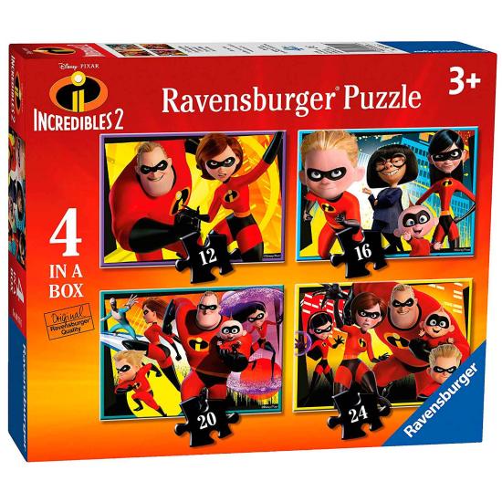Ravensburger Os Incríveis 2 Puzzle Progressivo, 12+16+20+24