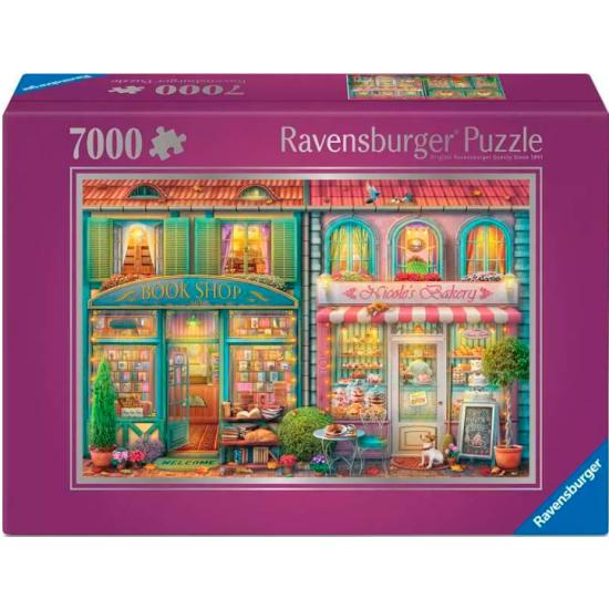 Puzzle Ravensburger Livraria e Pastelaria 7000 Peças