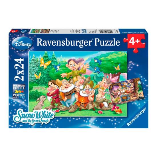 Puzzle Ravensburger Os Sete Anões 2x24 Peças