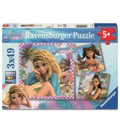 Puzzle Ravensburger Magia De Sereia de 3x49 Peças