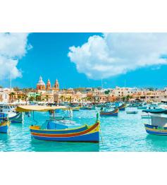 Puzzle de malte mediterrâneo Ravensburger 1000 peças