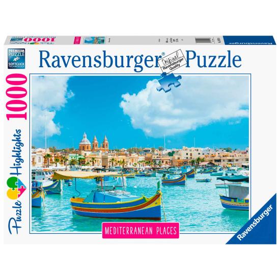 Puzzle de malte mediterrâneo Ravensburger 1000 peças Puzzle de malte mediterrâneo Ravensburger 1000 peças