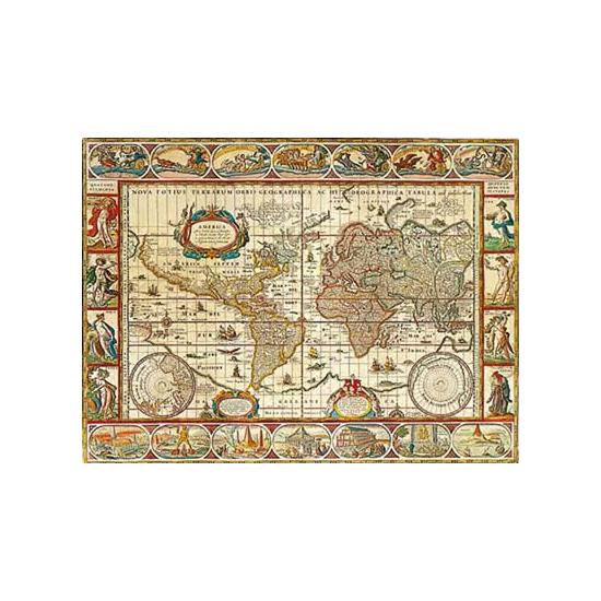 Puzzle do mapa do mundo Ravensburger 1650 de 2000 peças