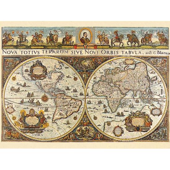 Puzzle do mapa do mundo Ravensburger 1665 de 3000 peças Puzzle do mapa do mundo Ravensburger 1665 de 3000 peças